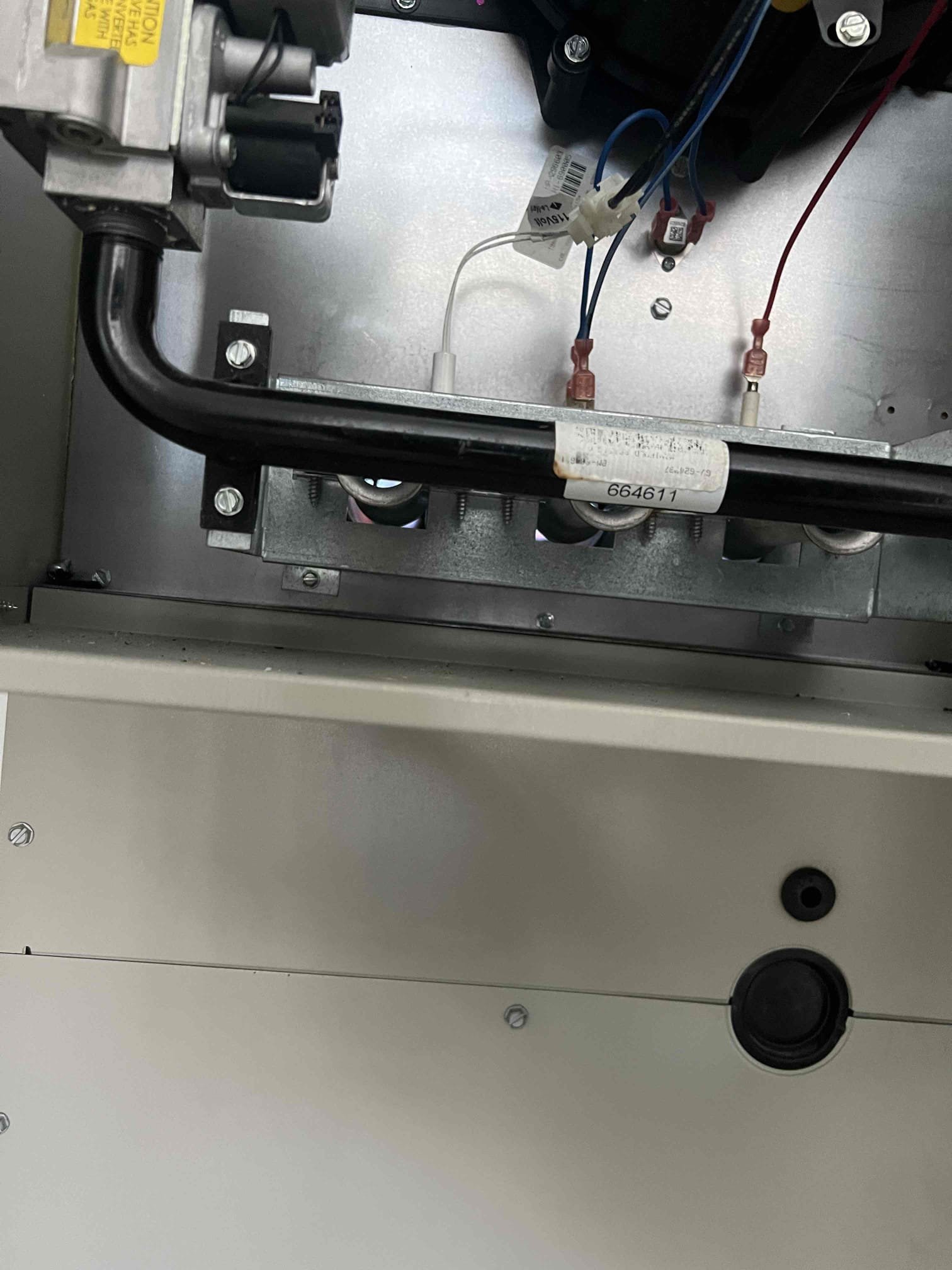 Arrived on-site to replace pressure switches on a Maytag propane furnace that had been previously diagnosed. After replacing the switches, the furnace continued to display a red blinking fault code. I contacted technical support and was informed that the code was originating from the expansion board—not the main control board—and indicated a blower fan issue. I emailed estimates to replace the blower motor and two corroded rollout switches.