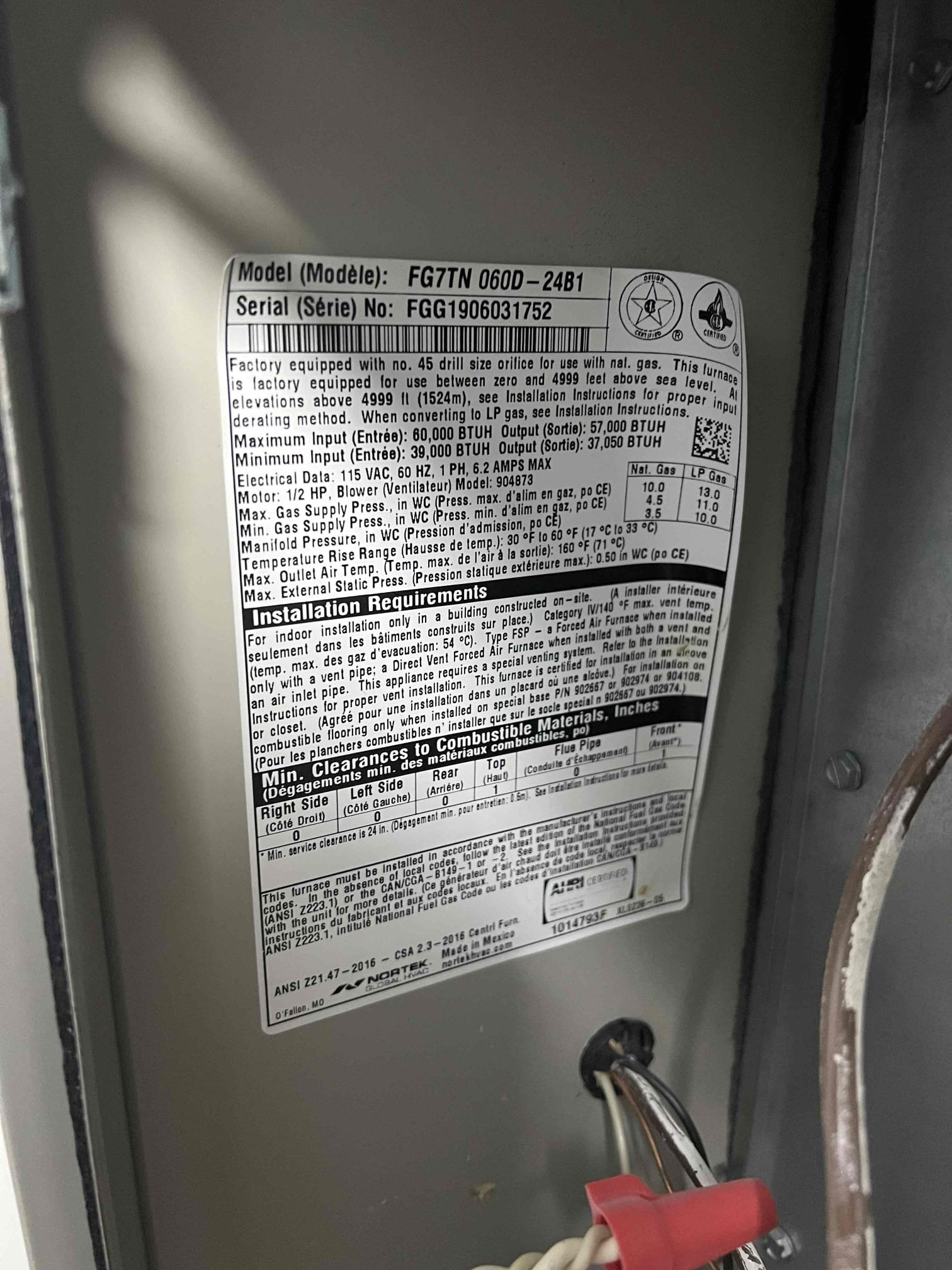 Arrived on-site to replace pressure switches on a Maytag propane furnace that had been previously diagnosed. After replacing the switches, the furnace continued to display a red blinking fault code. I contacted technical support and was informed that the code was originating from the expansion board—not the main control board—and indicated a blower fan issue. I emailed estimates to replace the blower motor and two corroded rollout switches.