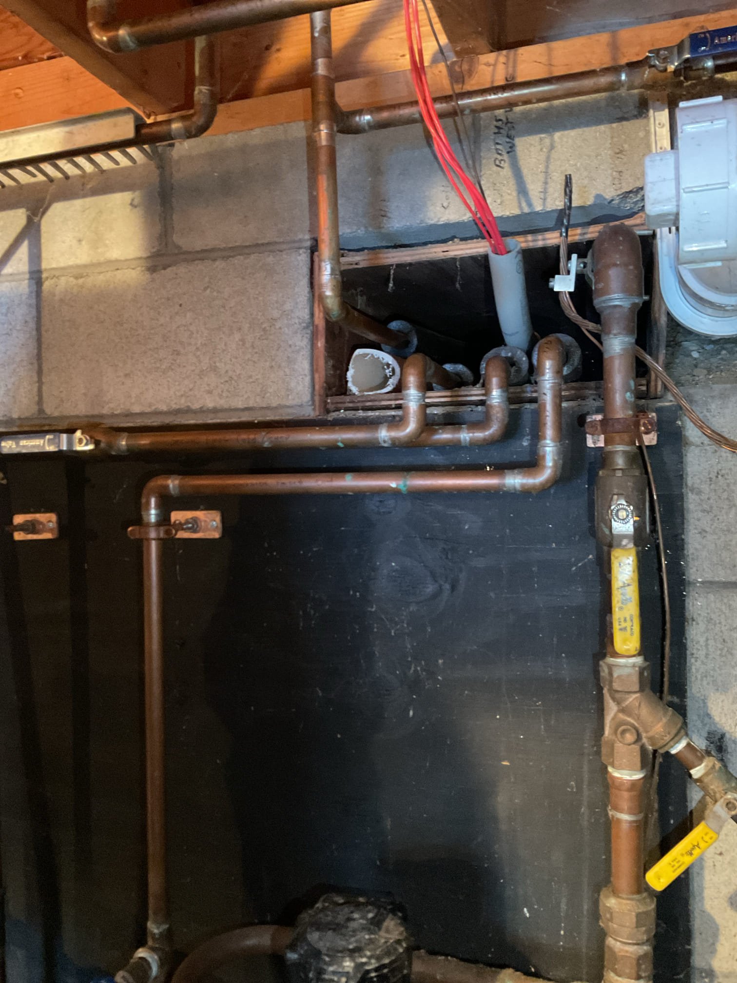 Upon arrival customer had a frozen like to their shop sinks. There was a supply from the basement that ran below the floor. Techs ran a heater into the opening that ran these supply lines and above by the sinks. 

We also ran the upstairs faucet to get warm water inlet the lines and used the hot water to back feed into the cold lines. 

This cleared the blockage and returned water to the pipe. We tested for leaks and left the water trickling to prevent future leaks. 

We recommend leaving it like this until this cold snap ends. 