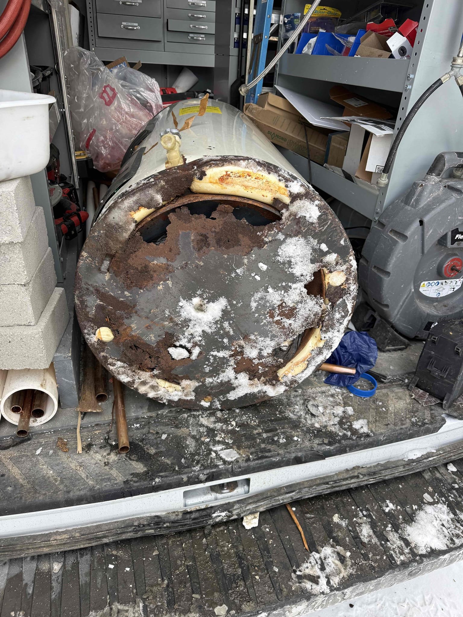 The existing water heater was found to be overheating and not operating properly. It was removed and replaced with a customer-supplied water heater to restore safe and reliable hot water service. The scope of work included disconnecting and removing the old unit, installing the customer-provided water heater, and completing all necessary plumbing and electrical connections. After installation, the system was filled, powered on, and thoroughly tested to verify proper operation, accurate temperature control, and leak-free performance. Due to it being a customer supplied unit Jerms has a 3 year workman ship warranty it dose not have a 1 year parts warranty.