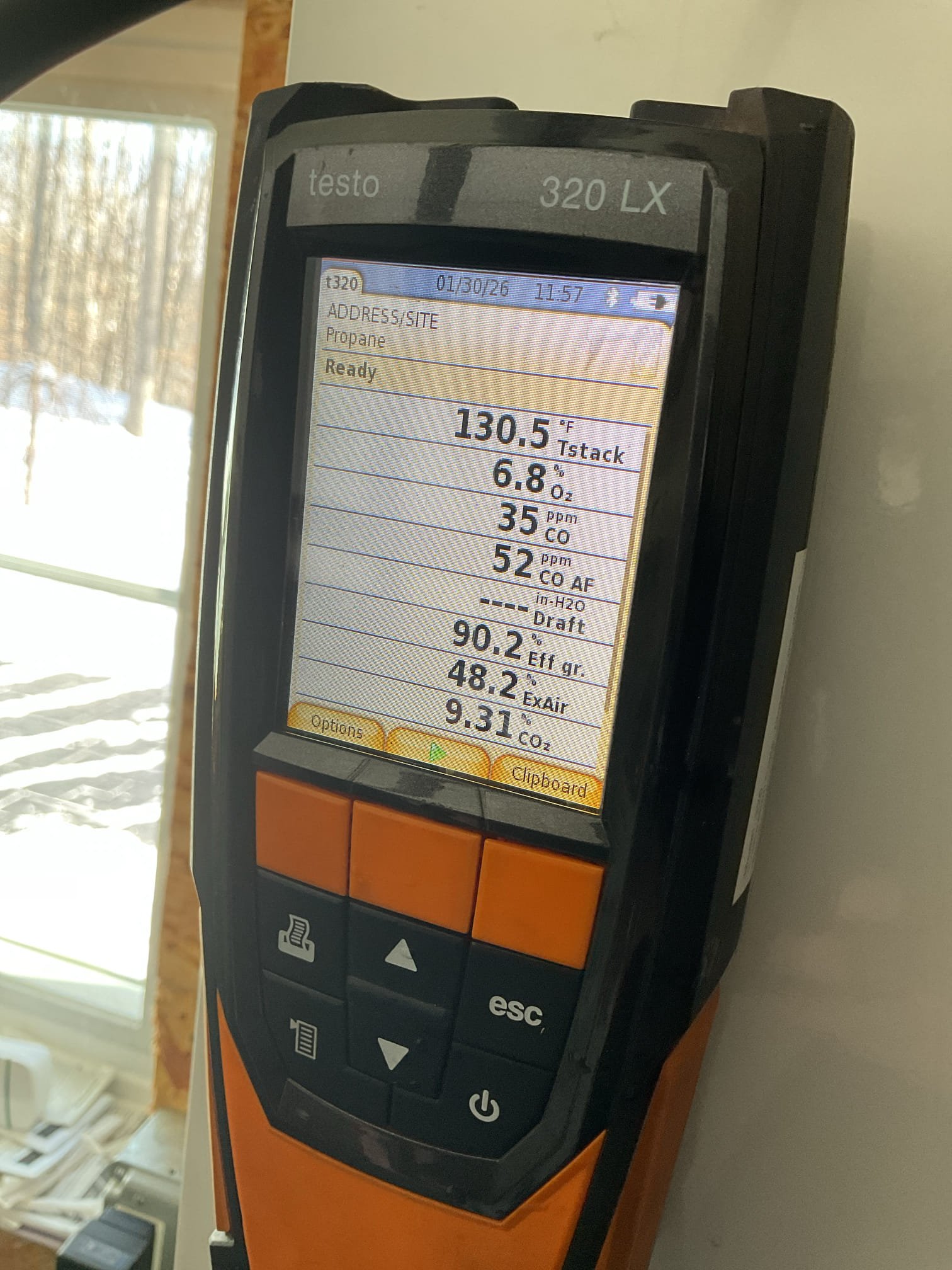 Arrived on site to inspect boiler vibrating. After our initial inspection we found that the flue pipe was disconnected and was causing the boiler to suck in exhaust fumes through the intake. We noted that the inside of the boiler had condensation and other signs of flue gases being present. We connected the flue pipe back up and performed a combustion analysis to verify system was operating properly. No CO leaks present and flue gas is now venting properly. 

Thank you for your business!