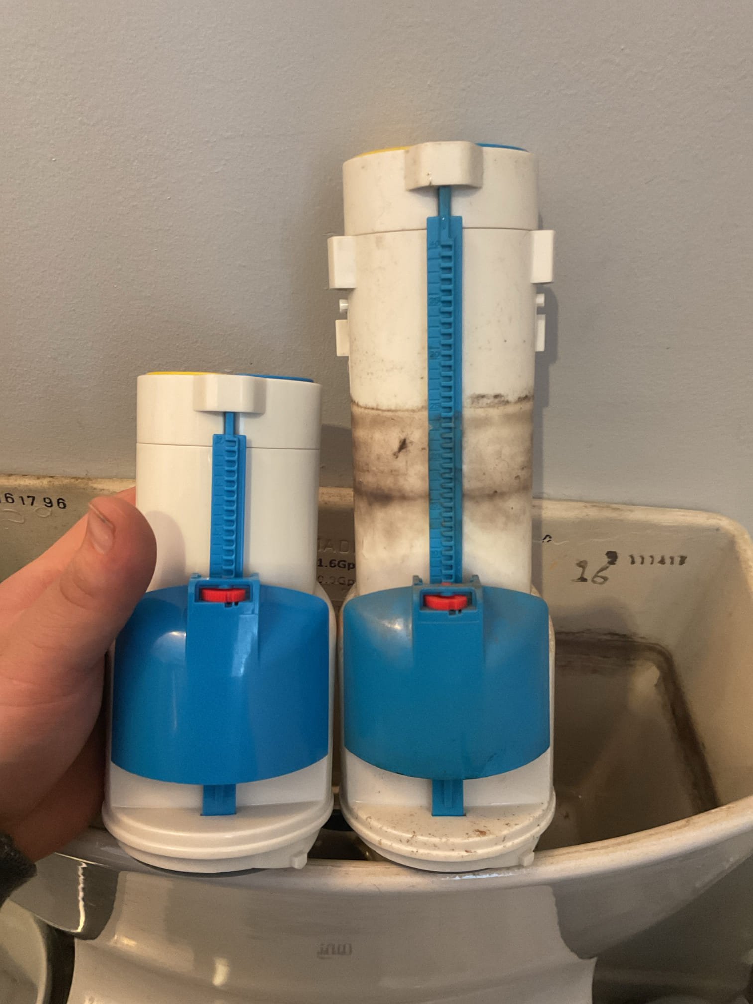 During our evaluation, we found that the existing flush valve in the upstairs master bathroom Toto toilet has failed, and a previously ordered replacement part was incorrect for this model. After researching the toilet’s model number, we identified the correct flush valve, which will be ordered. Once the correct part is received, we will return to replace the failed flush valve and install a new fill valve to restore proper operation, reliability, and water efficiency.