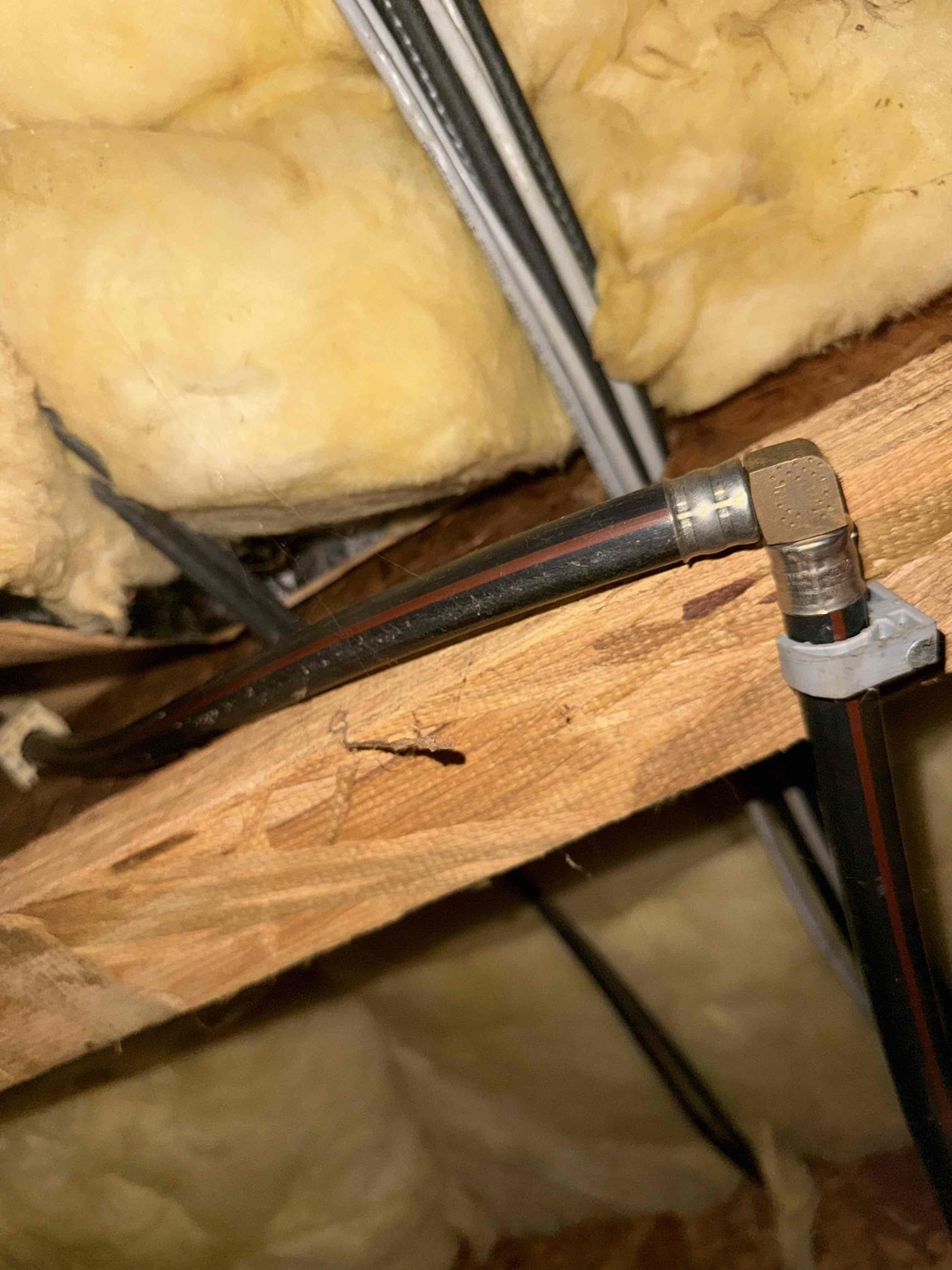 The existing exterior hose bib was found to be frozen, with visible ice present on the spout, indicating a failure of the fixture and a risk of internal damage. The water supply was properly shut off, the damaged hose bib was removed, and a new frost-free hose bib was installed to prevent future freezing in cold temperatures. The new fixture was securely installed, the water line was reconnected, and the system was tested to confirm proper operation and to ensure there were no leaks present. We left hose bib shut off for remainder of the winter.