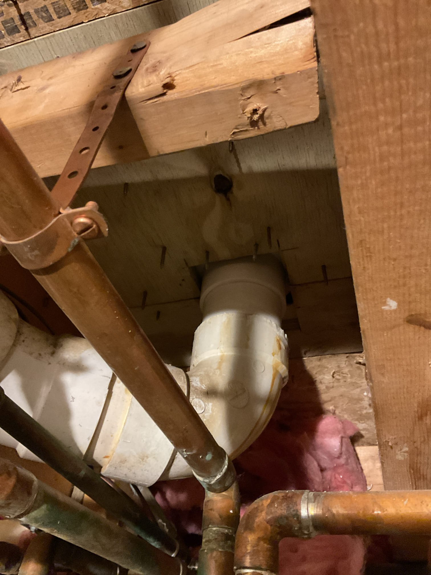 The toilet was pulled and reset due to the flooring having been redone and the toilet not being reinstalled properly. Upon removal, the existing toilet flange was found to be installed incorrectly and only primed, not glued, so the flange was replaced and installed correctly to ensure a proper seal. The toilet was reinstalled at the customer’s request, and during testing it was discovered that the toilet was leaking from the tank to the bowl. The customer was informed of the issue and will provide a new toilet to be installed on 02/23/26.