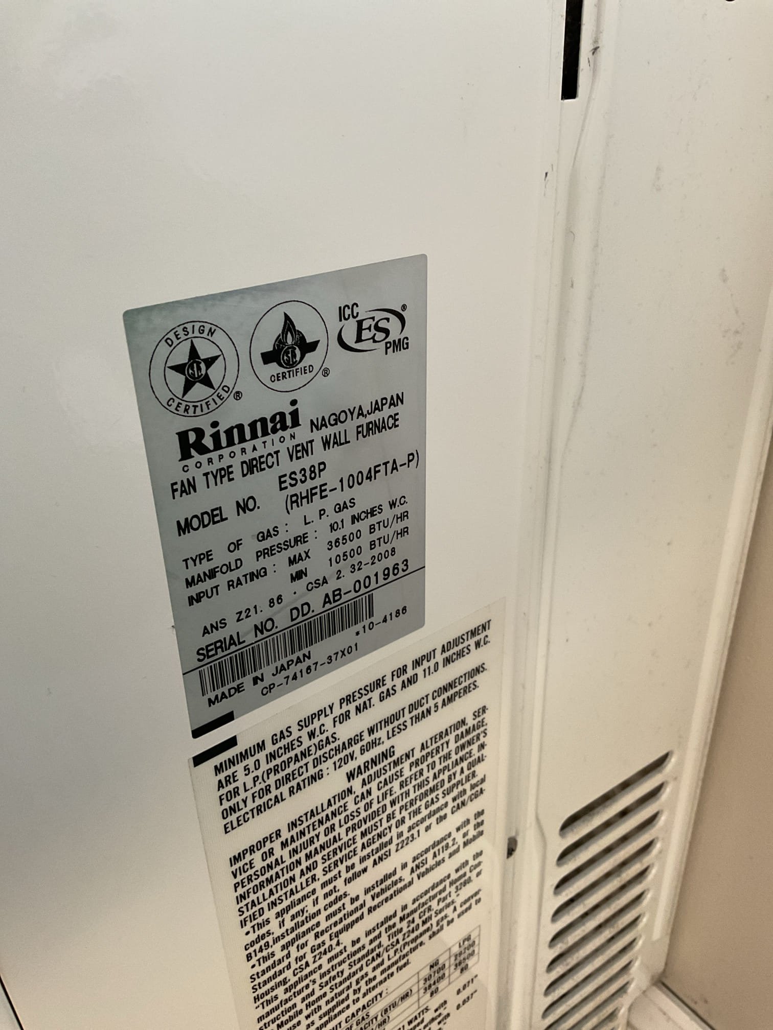 Arrived on site to inspect Rinnai heater making a squealing sound. After our initial inspection and running the unit for 20minutes we could not recreate the squealing sound. We suspect it could be the exhaust fan motor but without it happening there’s no way to tell confidently. We instead offered to do a tune up on the Rinnai since it has not been done before. We took the unit apart and checked the igniter electrodes and flame sensors. Igniter electrodes had some combustion particles on it but we cleaned them off and they look okay. Heat exchanger also looked good. We hand spun the blower wheels and they spun freely with no noise. We then cleaned the filters and reassembled the unit. We then test fired the unit to check CO levels in the exhaust and for any leaks inside. CO levels were good and no leaks present inside.

Informed Azeem that if the sound returns to take a video of it so we can see/hear it happen. 

Thank you for your business!