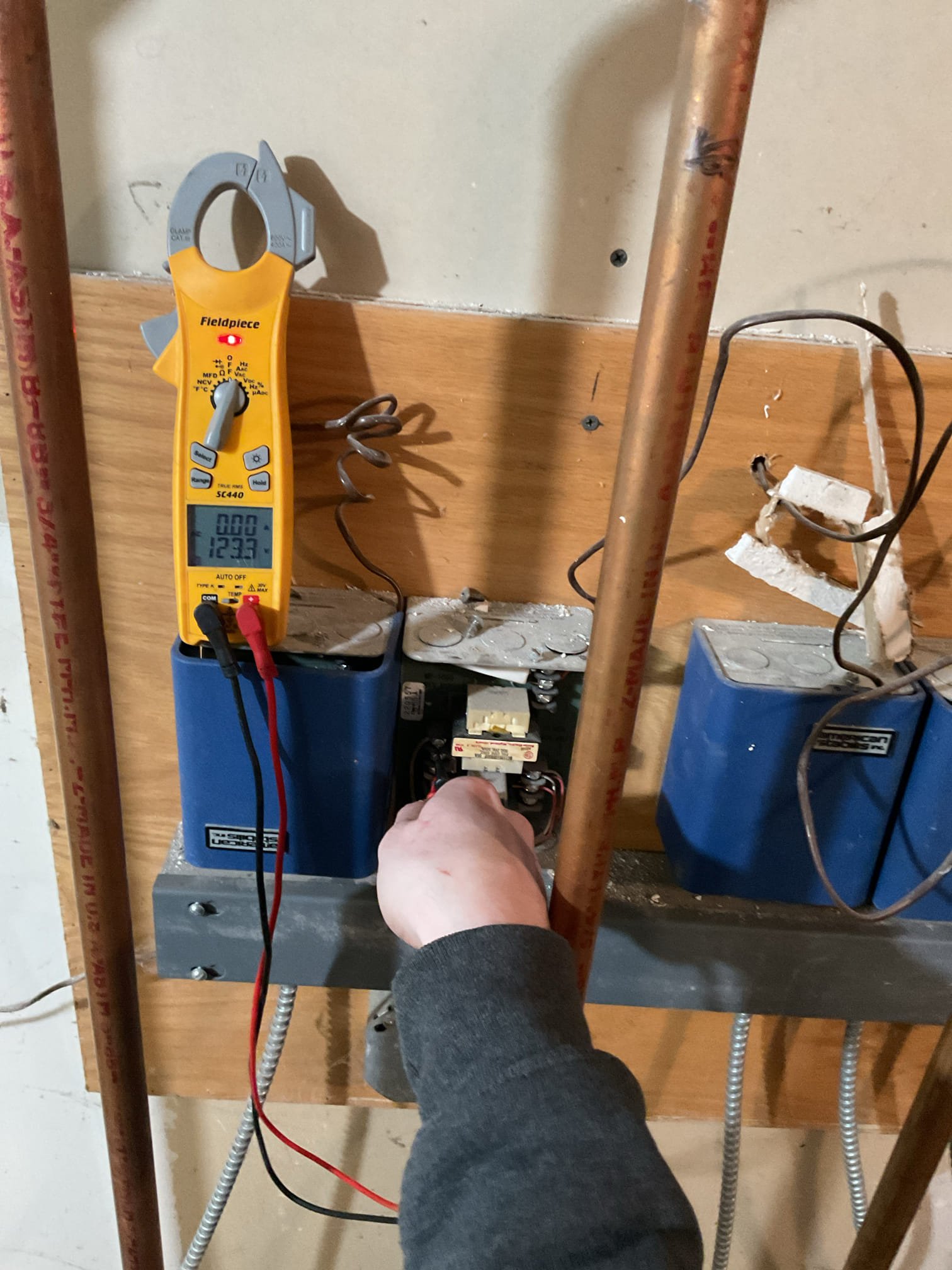 Arrived on site to diagnose no heat on one zone. After our inspection, we found that the circulator pump had 120v going to it but would not operate. We recommend replacing the pump to restore proper operation to the zone. Estimate to replace was accepted.

We drained the corresponding zone and replaced the pump. We then wired the pump and refilled zone. Purged air of zones and tested operation. Circulator powered up and was moving water. Zone is now operating properly.

Thank you for your business!