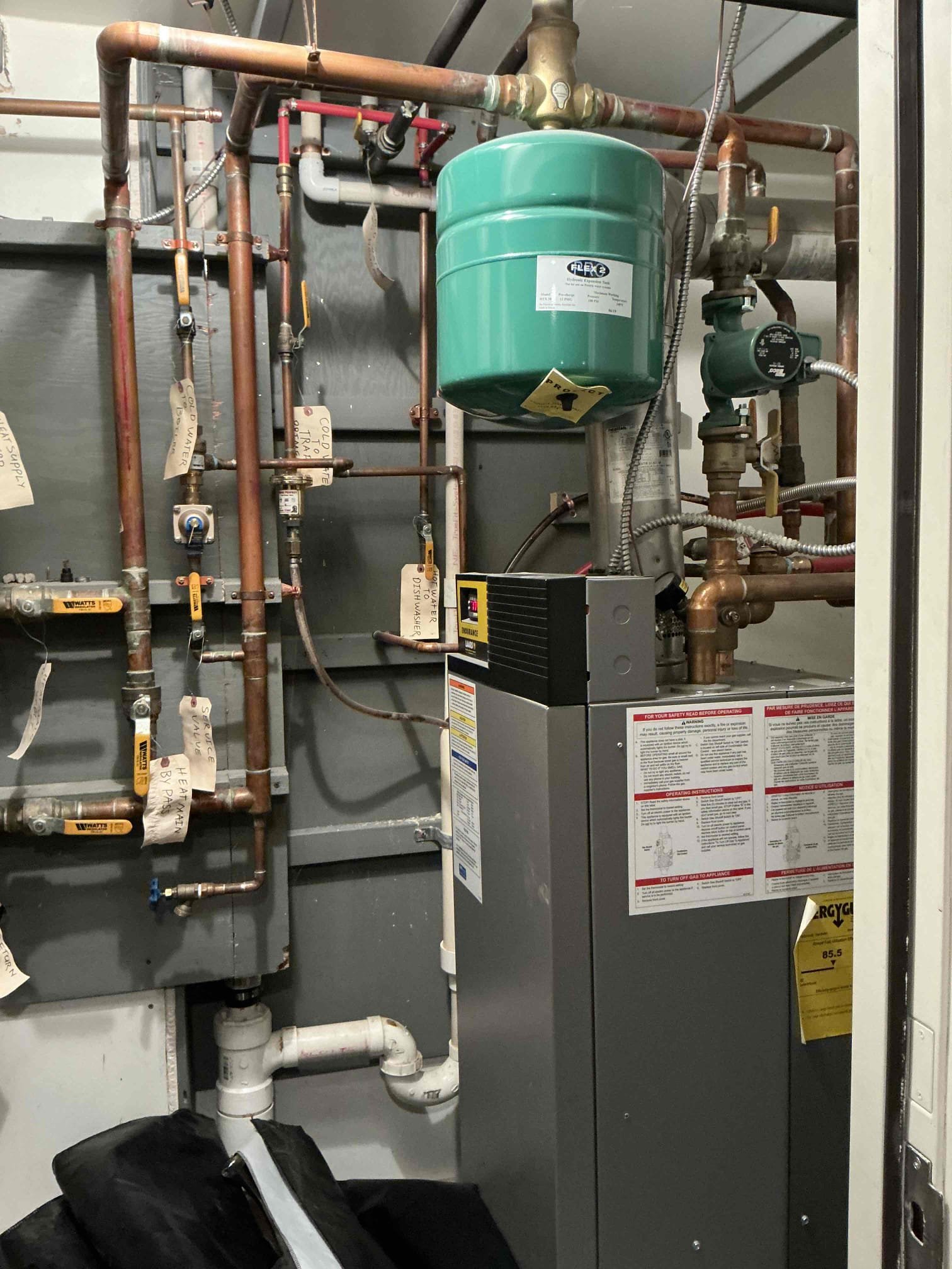 Looked at moving boiler to garage