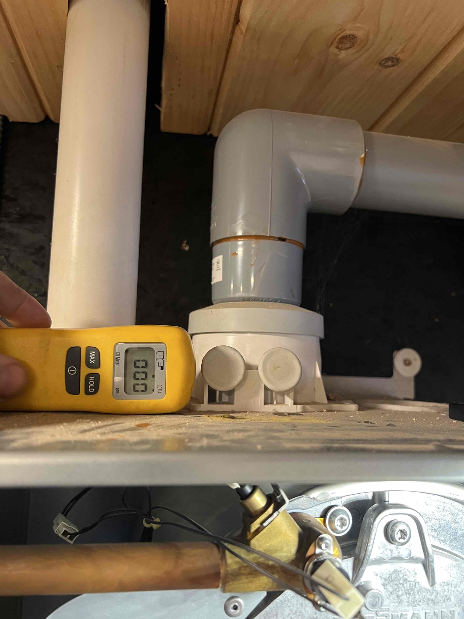 Arrived on site to perform an annual tune-up on a Viessmann propane boiler and tankless water heater. The water heater is high voltage electric and we don’t service them. Performed annual tune up on a Viessmann propane boiler, cleaned the burner, heat exchanger, igniter, flame sensor, and condensate trap. Inspected the expansion tank, neutralizer, combustion, venting, and overall hydronic system operation. Replaced leaking relief valve and piped it to within 6 inches of the floor. Bubble-tested the gas line and checked carbon monoxide levels; no leaks were found. Verified proper operation, and the system is working correctly at this time.
