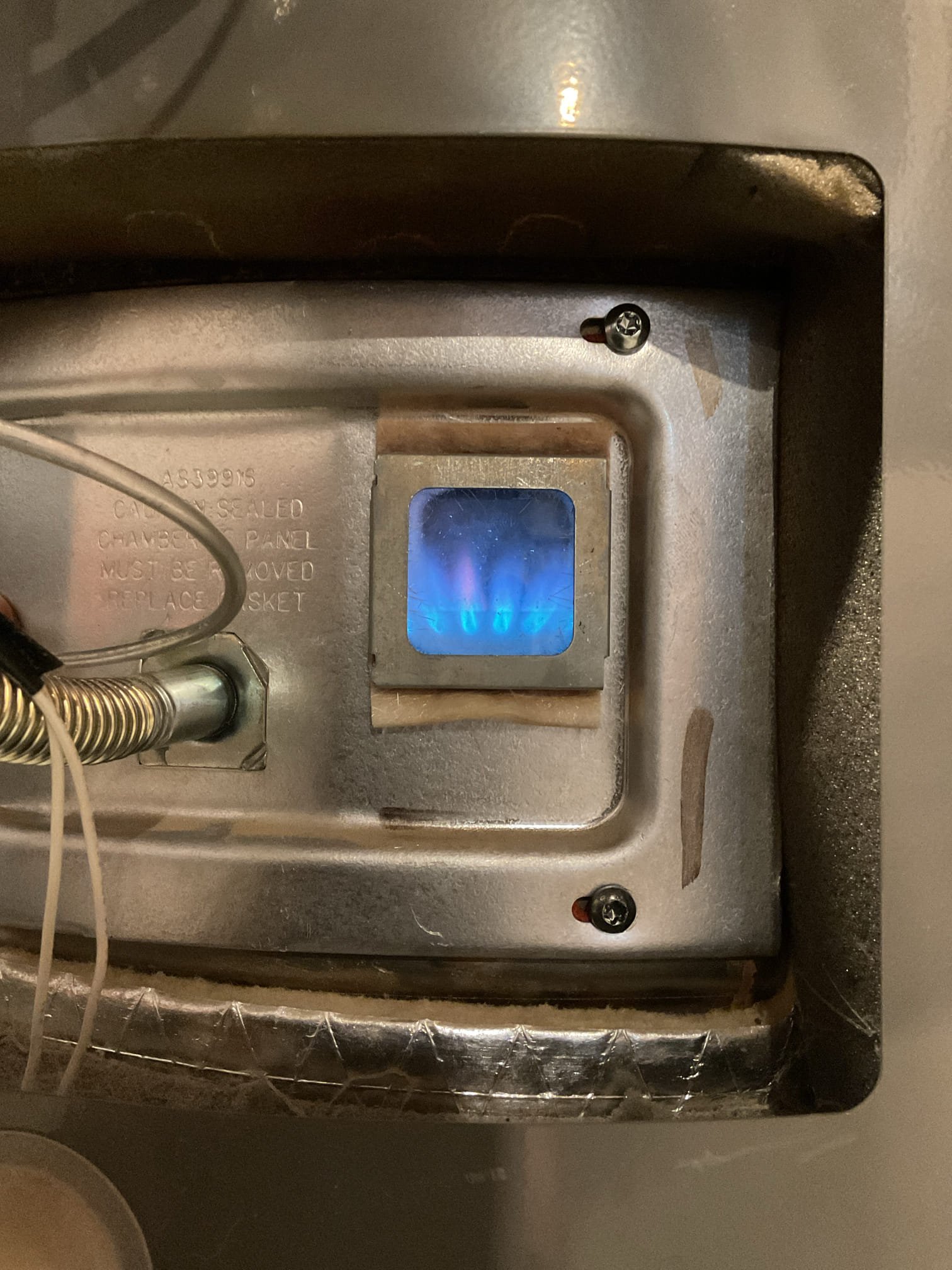 Arrived on site to inspect propane water heater not working intermittently. The error code that was present was an 8-4 flash which corresponds with a valve fault detected. We provided an estimate to perform a tune up so we could do a deep dive into the water heater. We found that the burner was a little dirty and the pilot was clean. Tested resistance of the igniter and found it was well within spec. We believe the gas valve is failing and that’s the cause of the error code. To verify, we reached out to Rheem tech support. They confirmed the code we were seeing was due to a failing gas valve. Provided estimate to replace which was accepted. 

Once we had the valve in hand, we turned off gas and power to the unit. We then removed the old gas valve and installed the new one. Ran gas piping back up to the union and bubble tested connections. No gas leaks present. Tested operation. Set gas valve to B which is around 140 degrees. We bled air from the faucet until it was flowing smoothly. Wa