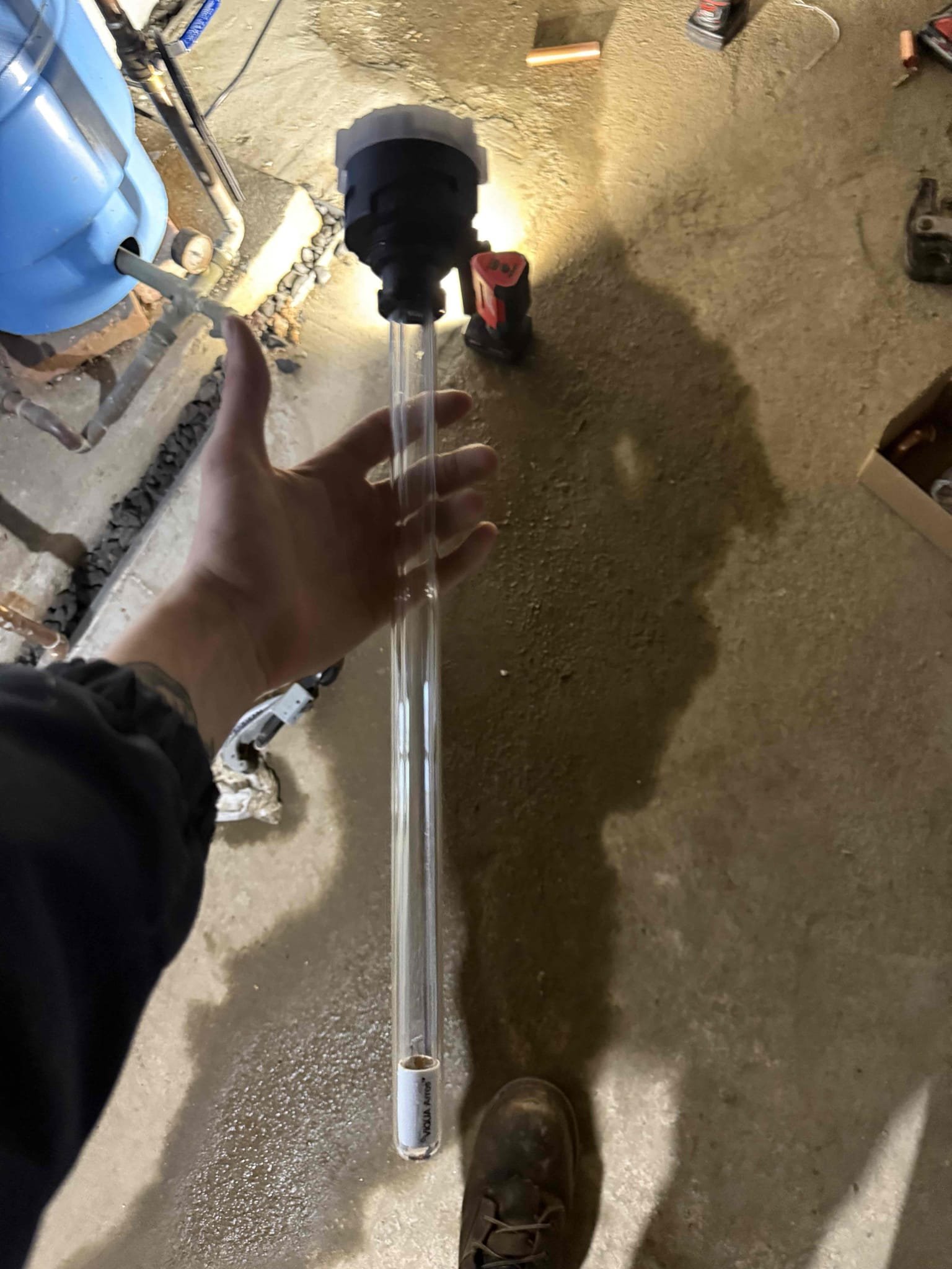 For this project, we replaced the existing UV disinfection system with a new Viqua UV light system to provide reliable and effective water treatment. The old unit was removed, and the new Viqua system was properly installed in accordance with manufacturer specifications. The installation was completed with all connections secured and the system set up to ensure proper operation and dependable water disinfection.