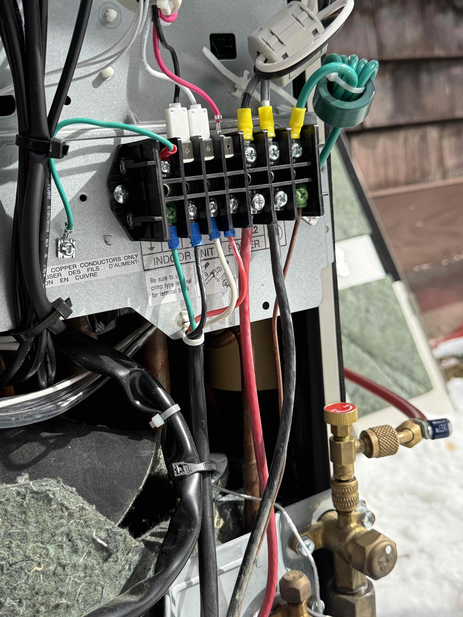 During a prior visit, we performed a comprehensive diagnostic evaluation of the system due to ongoing operational issues. At that time, we verified incoming power to the outdoor unit, confirmed proper voltage through the disconnect, inspected wiring connections, and reviewed the system error codes. After completing the manufacturer’s recommended troubleshooting steps and consulting directly with Fujitsu technical support, Fujitsu determined that the outdoor control board had failed and advised replacement.

During today’s visit, we replaced the outdoor control board as previously directed. After restoring power and starting the heat pump system, the system responded in the same manner as before: the indoor unit did not operate, and the outdoor condenser displayed an error code indicating an issue with the indoor unit.

We then continued with further diagnostics, including verifying incoming line voltage, checking transformer output, and testing the thermistor at the evaporator coil. Ou