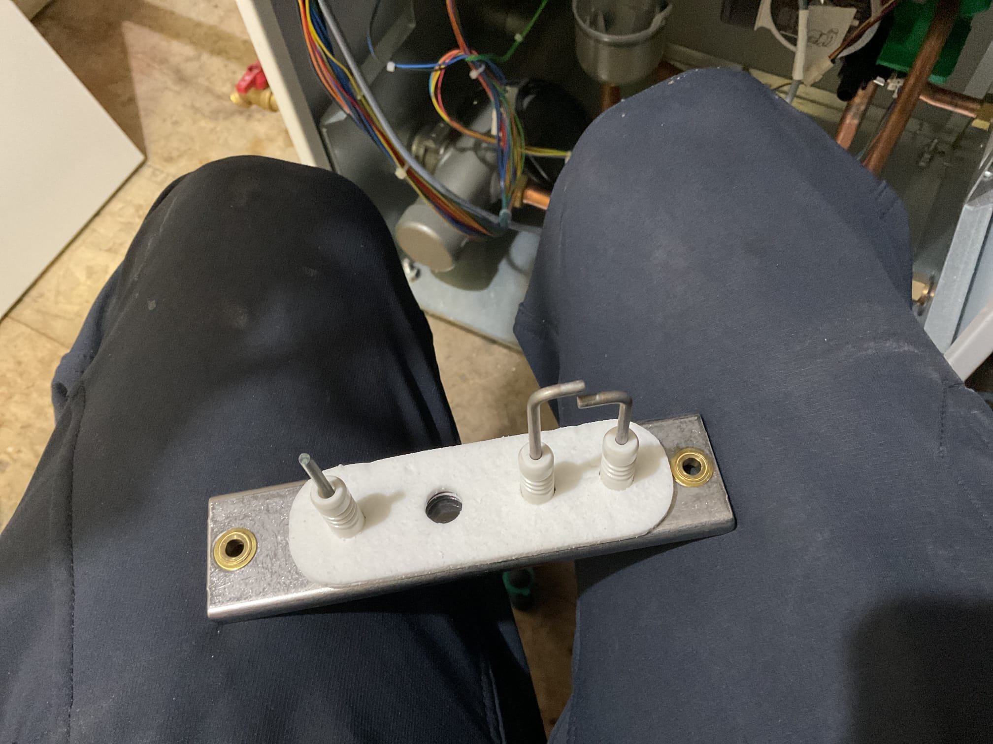 Arrived on site to replace hyvent and electrode assembly. Upon arrival we turned off power and removed old electrodes. Removed the old gasket as well. We then installed new gasket and electrodes. We then drained the zone with the hyvent we were replacing. Installed and dated new hyvent. Refilled zone and purged of air. All zones are heating properly.

Thank you for your business!