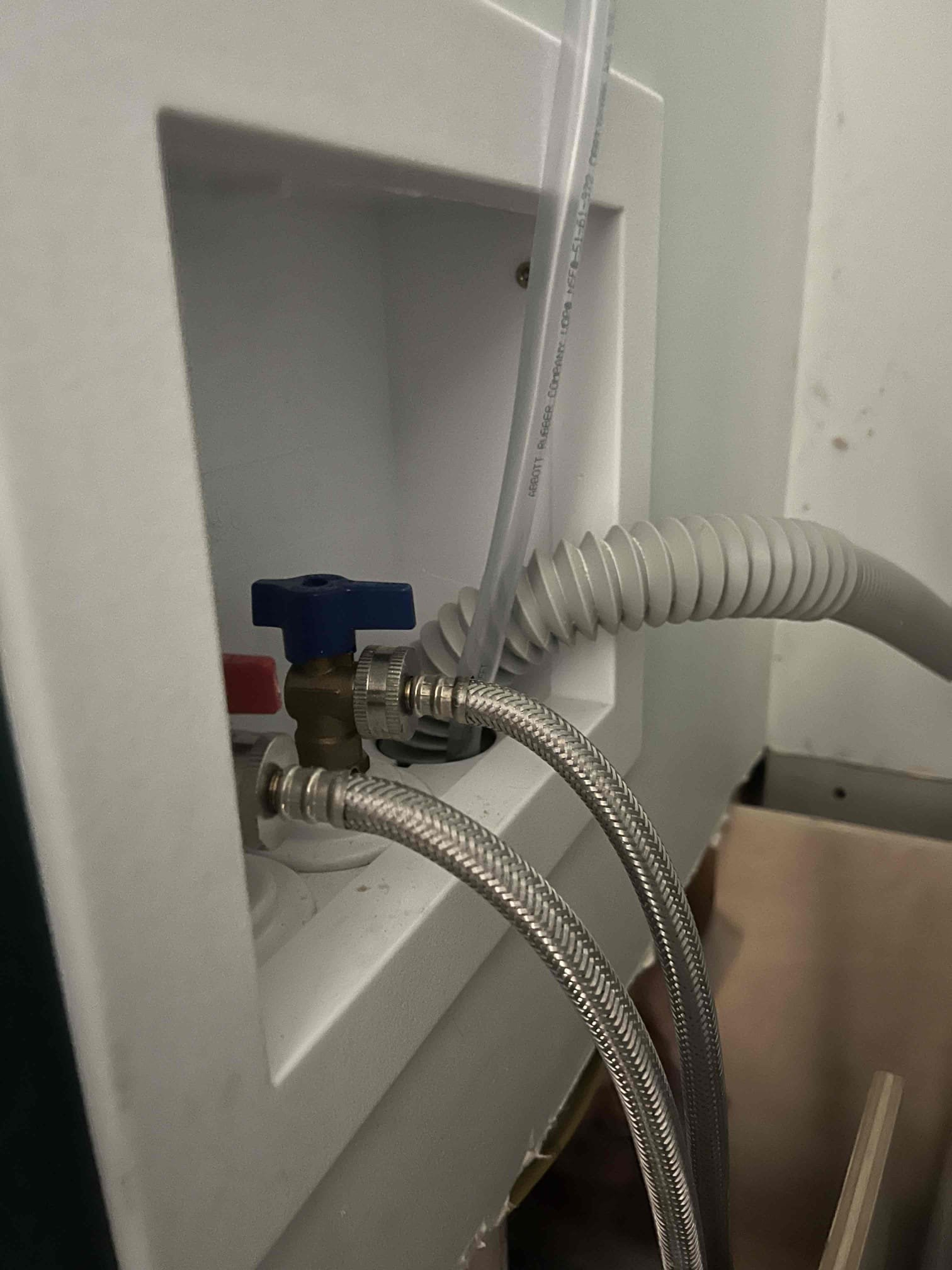 Rerouted condensation line from the boiler in the entryway to the washing machine drain. Removed old pvc condensate drain and caulked all of the wall penetrations. Tested condensation pump and verified that there was no leaks, system is working properly at this time.