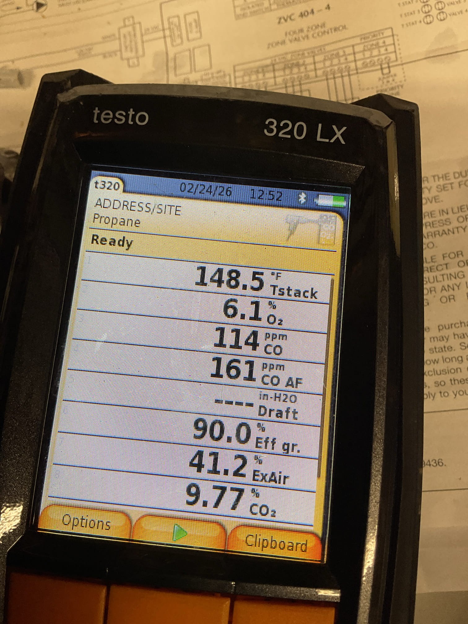 Arrived on site to perform an annual tune up on a Viessmann boiler. We provided an estimate for the work which was accepted.

We started by turning the gas and power supply off to the boiler. We then disconnected the gas line and removed the front plate to the heat exchanger. We inspected and cleaned the igniter electrodes, flame sensor, and the heat exchanger. We sprayed the heat exchanger with citrusurf and then rinsed with water. Once clean, we put the boiler back together and test ran it to perform a combustion analysis and to check for CO leaks. No leaks present.

Next year we may want to think about replacing the rear refractory as it is starting to crack near the edges.

Thank you for your business!