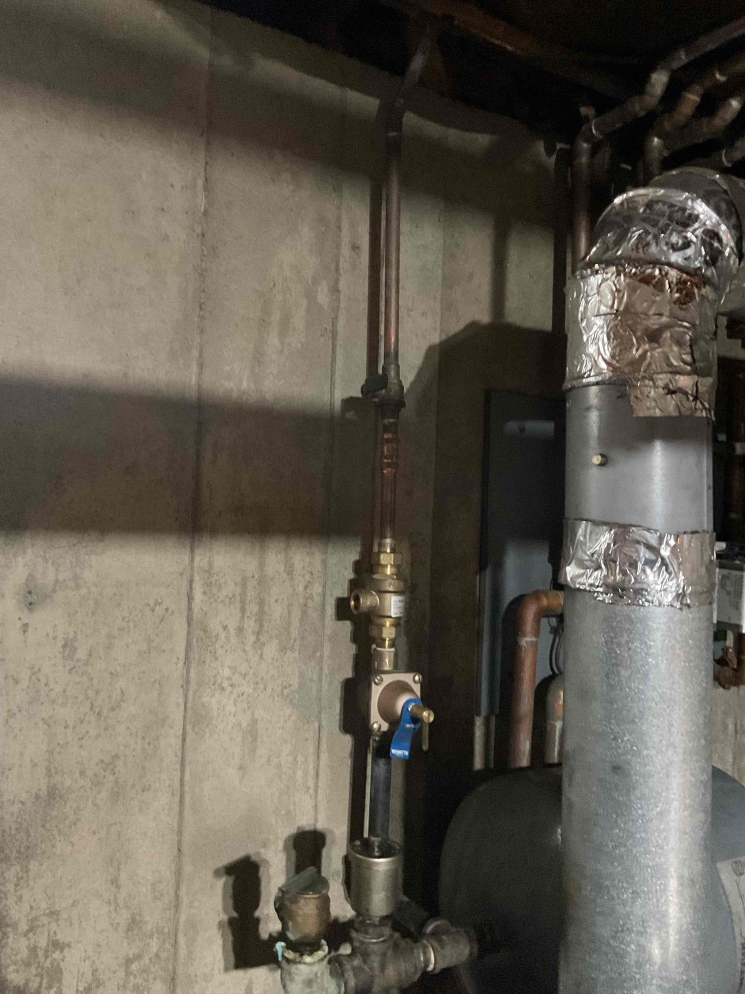 Looked over the boiler for replacement.