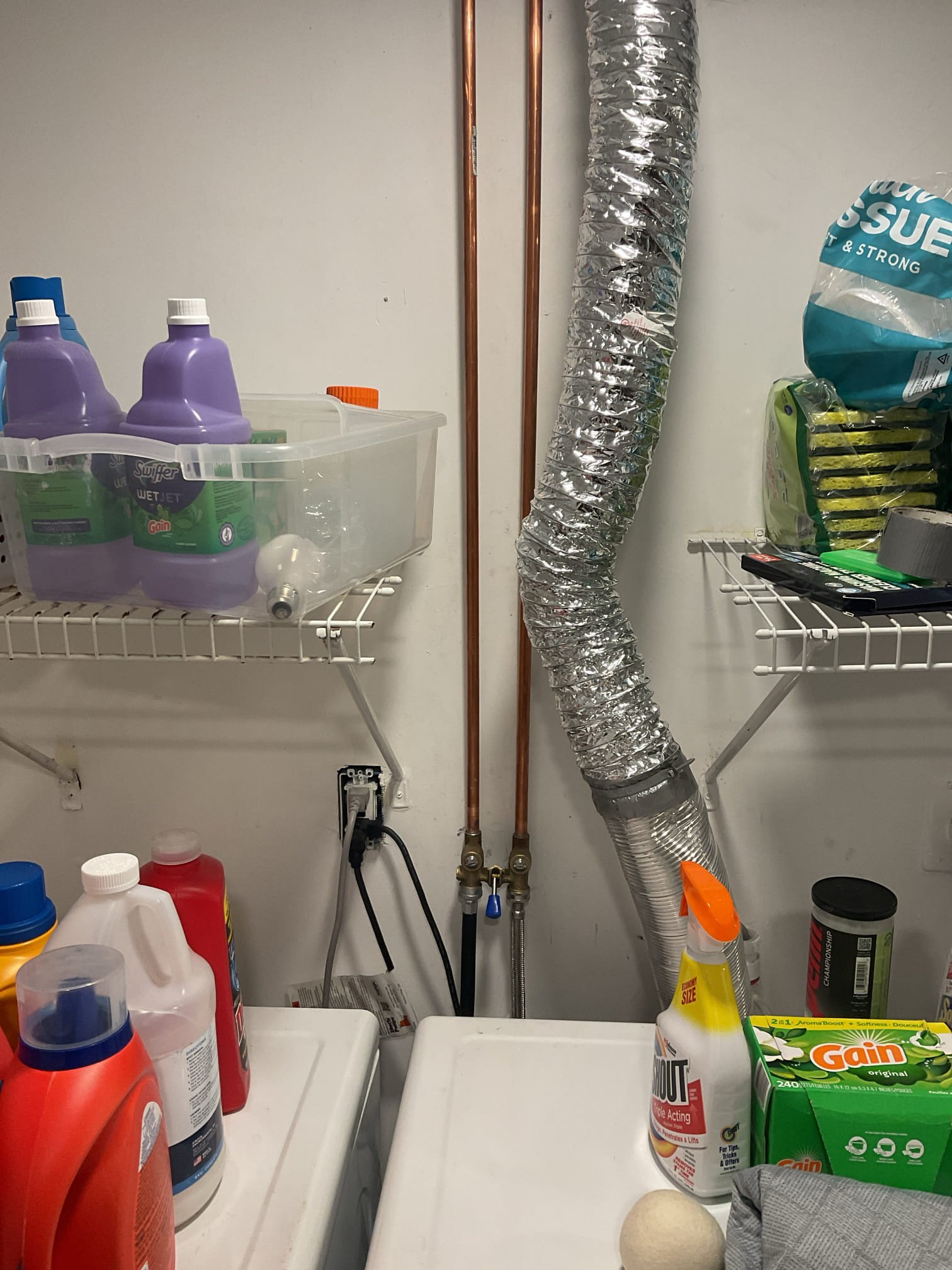 Multiple fixtures had low water pressure due to sediment clogging the aerators. We removed and cleaned the aerators to restore proper flow and reliable fixture performance. Upon arrival, we investigated the cause of the low pressure and found that the sediment filter was not clogged and the pressure tank was not waterlogged. At the kitchen faucet, we found low pressure, but removing the sprayer head restored full flow, confirming the restriction was in the aerator. We also verified that not all fixtures were affected, as the half-bath faucet had good pressure. With approval, we inspected all aerators and cleared sediment from each unit. All sinks and lavatories had been heavily restricted but are now operating properly with normal flow and no leaks.

While attempting to clean the aerators for the laundry valve due to a low-flow error code, a leak developed from the valve body due to the unit’s deteriorated condition. The laundry shutoff valve and hoses were heavily corroded and at risk