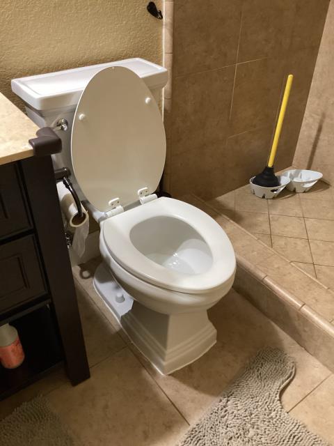 JiG Plumbing came out to inspect toilet. 

Customer currently experiencing soft stoppages having to use plunger more than usually. 

We will be providing customer with options. 

Service provide: 
-Replaced two angle stops 
-Pulled and reset toilet 
-Camera inspection included 
-Replaced toilet supply line
-Root extraction 

