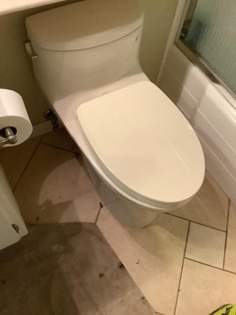 JIG Plumbing will install two customer supplied Toto toilets in the hall and master restrooms. During removal of existing toilets, technician will inspect the toilet flange in order to ensure that it is not compromised. If any issues arise, they will be brought up to the attention of the homeowner. If flanges are considered in good shape, toilets will be installed. Once installed, they will be tested to ensure proper functionality.

JIG Plumbing will also supply and install two new emergency stops as well as supply lines for the new toilet installation. These will be tested to ensure they are working properly, and allowing a free flow of water.