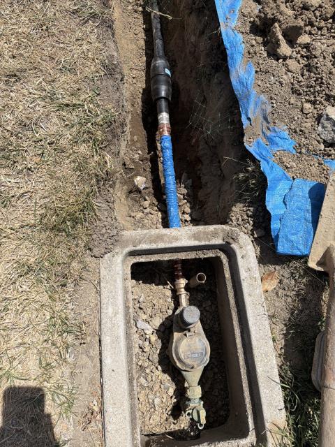 JIG Will replace existing water Service line from city meter connection over to the main water service riser. New 1.25" PRV and Ball valve to home, new ball valve to irrigation.

Warranty on parts and labor warranty on service line (HDPE)
Warranty on parts and labor warranty on PRV.

Complimentary expansion tank at water heater with 1 yr parts and labor warranty.
Complimentary flush of water heater.
Complimentary whole home inspection to ensure proper function of safety valves, and fixtures.