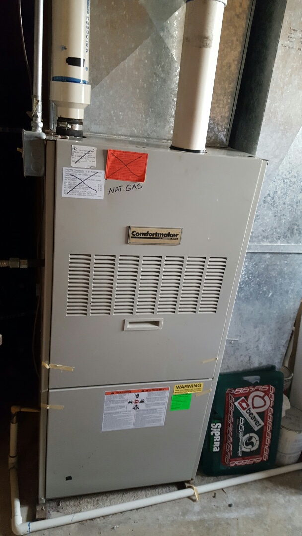 Performed a furnace tuneup on a Comfortmaker furnace.