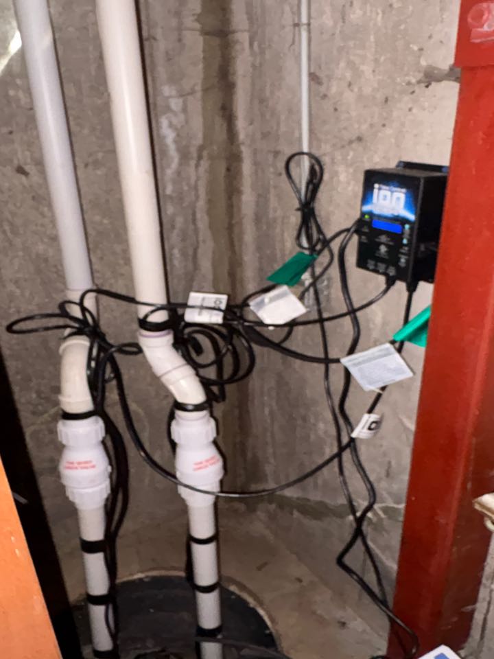 Water heater flush and sump pump inspection in Roselle