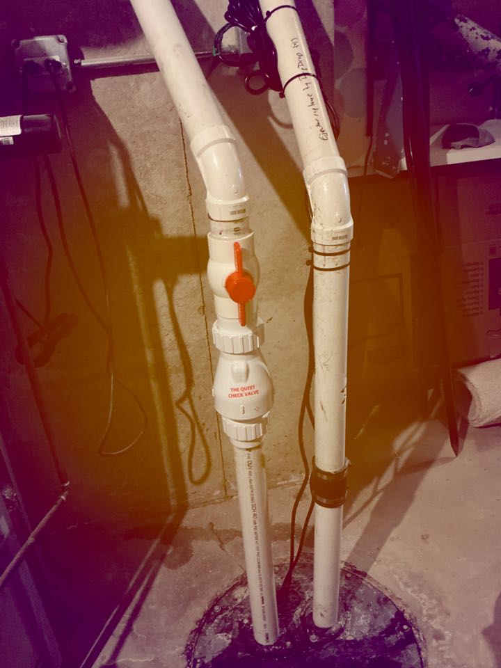 Sewage ejector pump replacement in Westmont