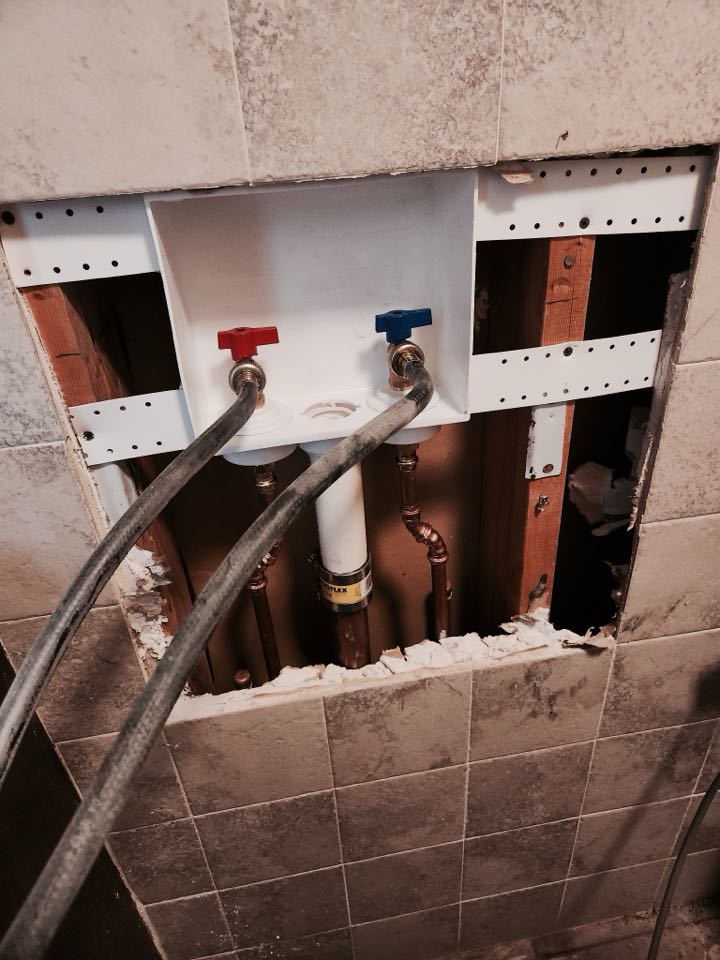 Installed new washer box in Oak Brook