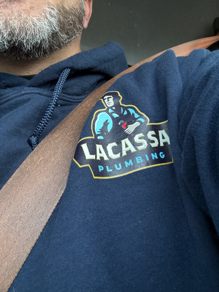 LaCassa plumbing! Heading to Darien to install a full size cleanout on a sewer client has minimal access for drain cleaning 