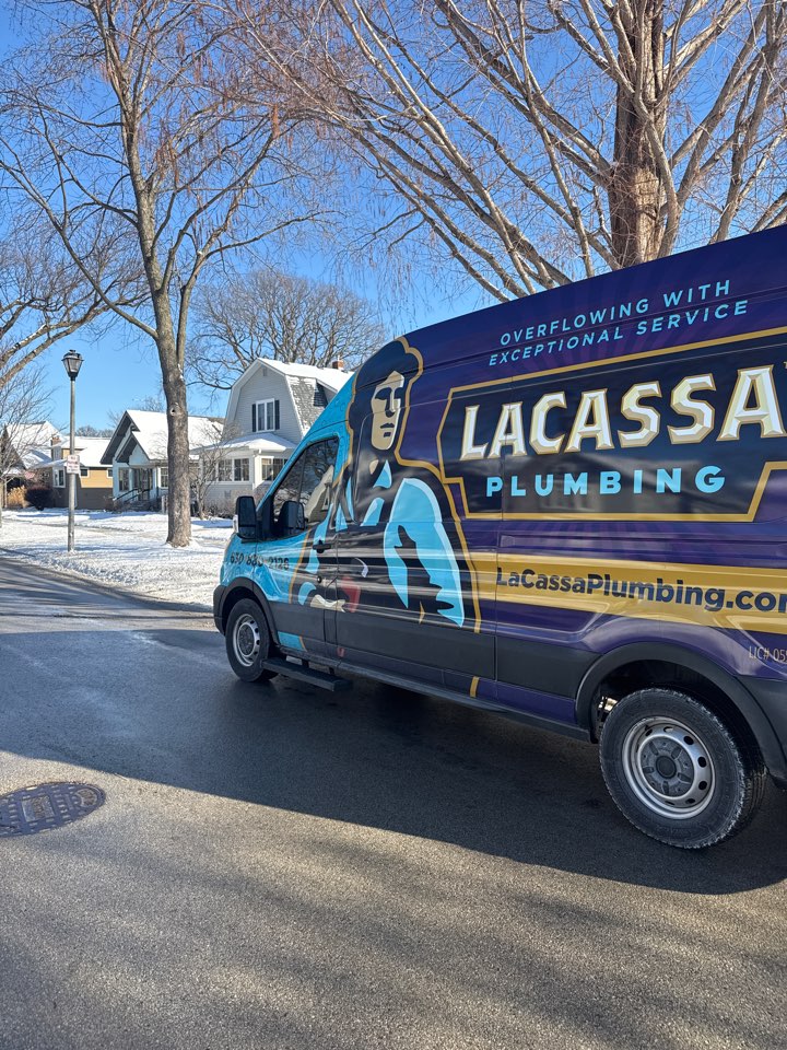 LaCassa Plumbing in Elmhurst installing sump pump with a back up system.  