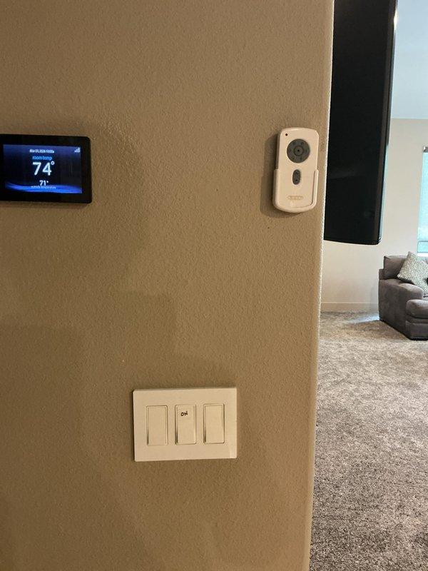 Responded to service call for non-operational ceiling fan with remote control at high ceiling installation (15-20ft). Diagnosed receiver module failure in fan canopy preventing remote communication despite fresh batteries. Replaced faulty receiver unit and verified proper operation of all fan speeds and light functions via remote control.