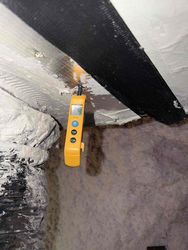 Completed scheduled member maintenance on 2-year-old attic-mounted HVAC system. Removed and cleaned air cleaner filter, which showed moderate dust accumulation. Cleaned condenser coil and inspected outdoor unit components. Verified system operation with digital measurement readings; static pressure measured at 7.8. All equipment operating within normal parameters with no issues identified during inspection.