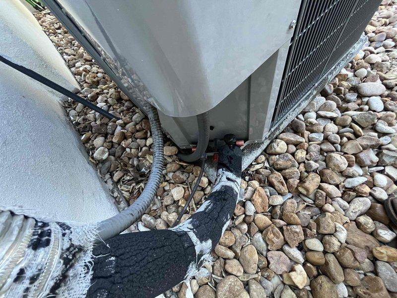 Completed scheduled member maintenance on single 8-year-old attic-mounted HVAC system in 2,234 square foot residential property. Performed comprehensive inspection of air handler unit, ductwork connections, and outdoor condenser unit including examination of refrigerant lines, electrical connections, and heat exchanger components. System operating within normal parameters with no immediate service needs identified; all components accessible and functioning properly.
