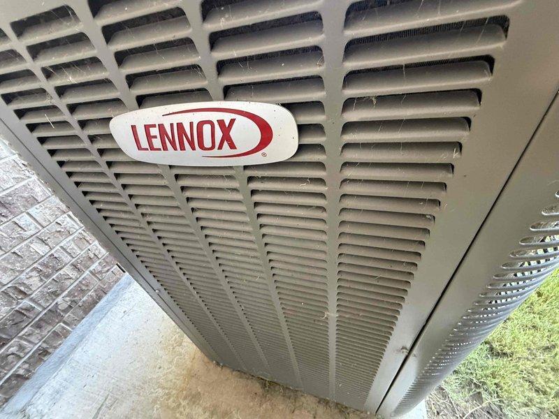 Completed spring maintenance on a 3-year-old Lennox single-stage cooling system serving a 3,749 square foot residence. Inspected outdoor condensing unit, verified proper operation of compressor and condenser fan motor, and checked refrigerant levels. Accessed attic-mounted air handler, inspected blower assembly, verified proper airflow through evaporator coil, and tested condensate drain line functionality. All system components operating within manufacturer specifications with no deficiencies noted at time of service.