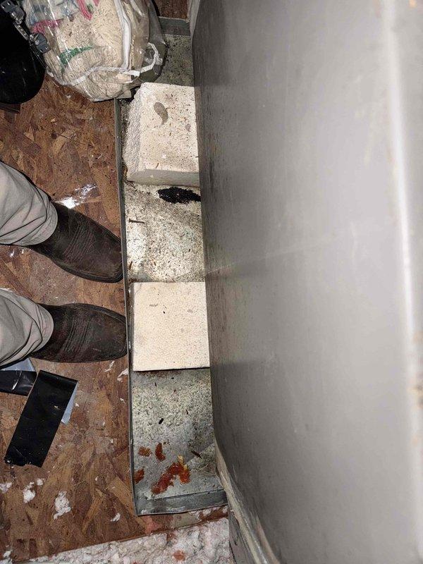 Completed spring maintenance on a 15-year-old HVAC system located in attic space. Performed comprehensive inspection of single-system unit including filter replacement, coil cleaning, refrigerant level verification, electrical connection testing, and thermostat calibration. Documented significant moisture damage and corrosion observed in structural areas with rust-affected piping and metal components showing advanced deterioration, indicating potential long-term water intrusion issues that may require future attention. System operational upon completion of scheduled maintenance procedures.