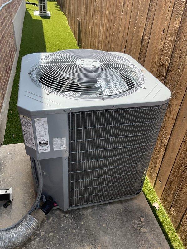 Responded to no cooling complaint on 6-year-old residential air conditioning system. Upon inspection, discovered significant water damage and moisture intrusion within the air handler cabinet, evidenced by rust-colored staining and condensation issues on the unit's base. Utilized digital diagnostic instrumentation to assess temperature and humidity levels within the system. Documented outdoor condenser unit condition, which appeared clean and operational without visible damage or deterioration. Identified moisture-related issues as primary concern requiring attention to restore proper cooling function and prevent further system degradation.