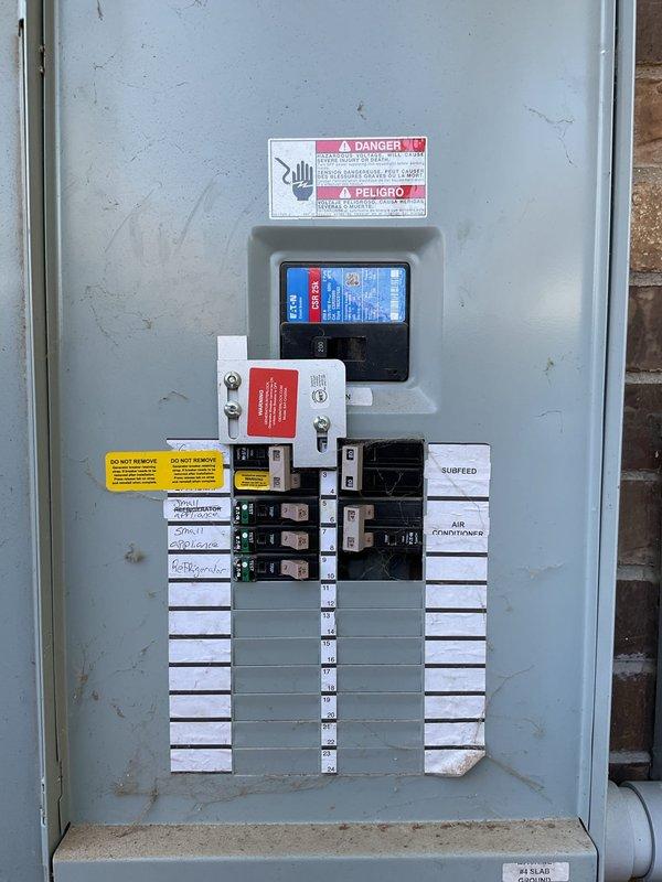 Responded to loss of power in garage following homeowner's attempt to replace a tripping GFCI outlet. Upon arrival, verified all garage outlets were non-functional. Inspected main electrical panel and identified improper wiring connections at the GFCI receptacle that created an open circuit condition. Corrected all line and load connections per NEC standards, ensuring proper GFCI protection for downstream outlets. Tested and verified full power restoration to all garage circuits, confirmed GFCI test and reset functions operating correctly, and validated proper grounding throughout the circuit.