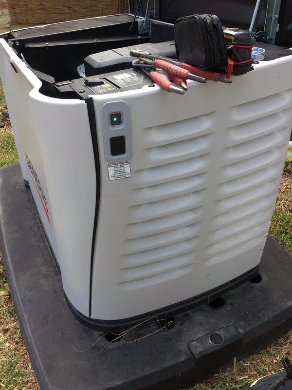 Responded to fault code alert on liquid-cooled propane generator following weekly exercise cycle. Unit is two months post-installation with history of recurring fault codes requiring multiple warranty service visits. Performed comprehensive diagnostic evaluation of generator control system, inspected electrical connections, verified propane fuel supply and pressure, and examined cooling system operation. Cleared fault codes from control panel, tested all safety circuits, and monitored unit through complete exercise cycle to verify proper operation and ensure fault condition was resolved.