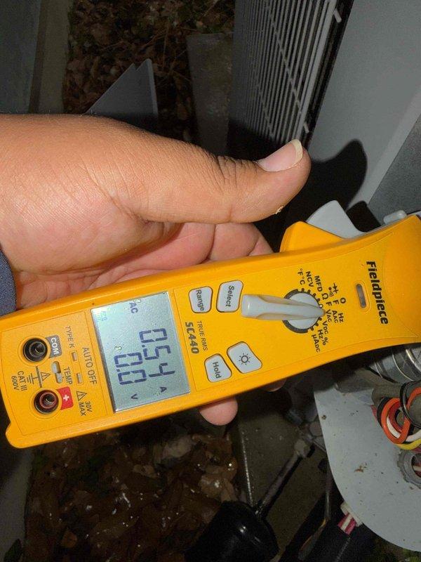 Completed routine member maintenance on dual HVAC system in 55-year-old residential property. Both systems are approximately 5 years old with indoor units located in closets. Performed comprehensive inspection, filter replacement, and operational testing on both units. Measured and recorded system performance parameters including temperature differentials, amperage draws, and refrigerant pressures. Indoor air handler showed reading of 25.5 degrees temperature split, indicating proper cooling performance. Inspected condensate drainage system and verified proper operation of condensate pump assembly with electronic float switch. All electrical connections were secure and within acceptable parameters. Both systems operating efficiently with no hot or cold spot issues reported by homeowner. Equipment performing well on high-demand days with no capacity concerns noted.