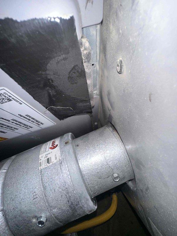 Completed spring maintenance on a 2-year-old HVAC system located in closet of a 40+ year-old residential property. Performed comprehensive inspection of blower motor assembly, heat exchanger components, and ductwork connections. All system components found operating within normal parameters with no immediate concerns identified. Verified proper airflow through supply and return ducts, inspected electrical connections and wiring, and confirmed motor and blower assembly functioning correctly. System showing typical operational wear consistent with age, with minor discoloration noted on heat exchanger flange connection—normal for equipment in service. Unit continues to operate efficiently with no refrigerant leaks detected during visual inspection, following up on previous warranty leak search scheduling from prior service call.