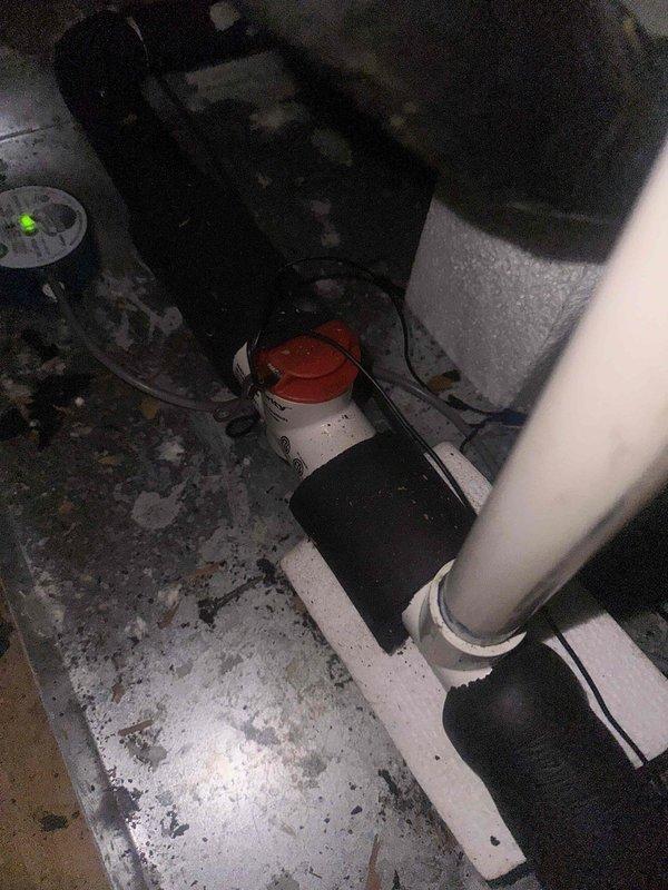 Performed seasonal preventive maintenance on a Trane gas furnace and air handler system located in the attic. Inspected the cabinet, gas connection, electrical wiring, condensate drain assembly with float switch, and secondary drain components. Noted heavy dust and debris accumulation on the metal drain pan and platform area, and recommended cleaning to maintain proper drainage and airflow. System appeared to be operating normally with no comfort concerns reported.