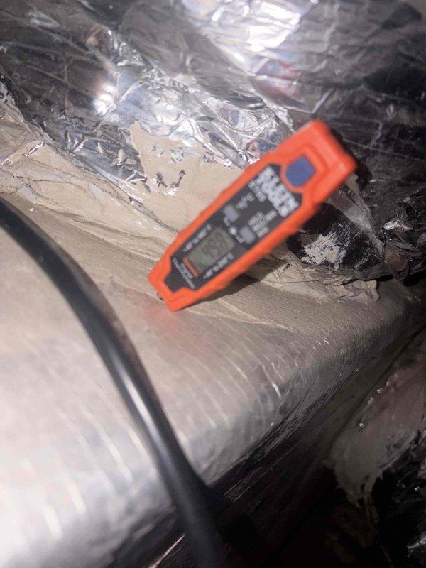 Installed a new 5-ton York furnace with an IAQ 2000 indoor air quality system, and added a float switch to protect against condensate overflow. Replaced the contactor and performed a chemical cleaning of the condenser coil to remove heavy dirt buildup and matted fins, restoring airflow and heat transfer. Verified operation and took system readings during startup to confirm proper performance.