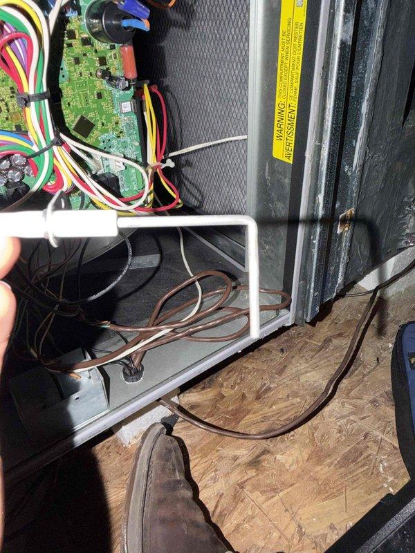 Performed scheduled spring preventive maintenance on a single-zone, 4-ton Friedrich 15 SEER2 split system located in the attic. Inspected the air handler's low-voltage wiring and control board connections, checked the Bioforce Defender UV air-treatment system, and replaced the air filters. The system was operating normally, with no deficiencies identified.