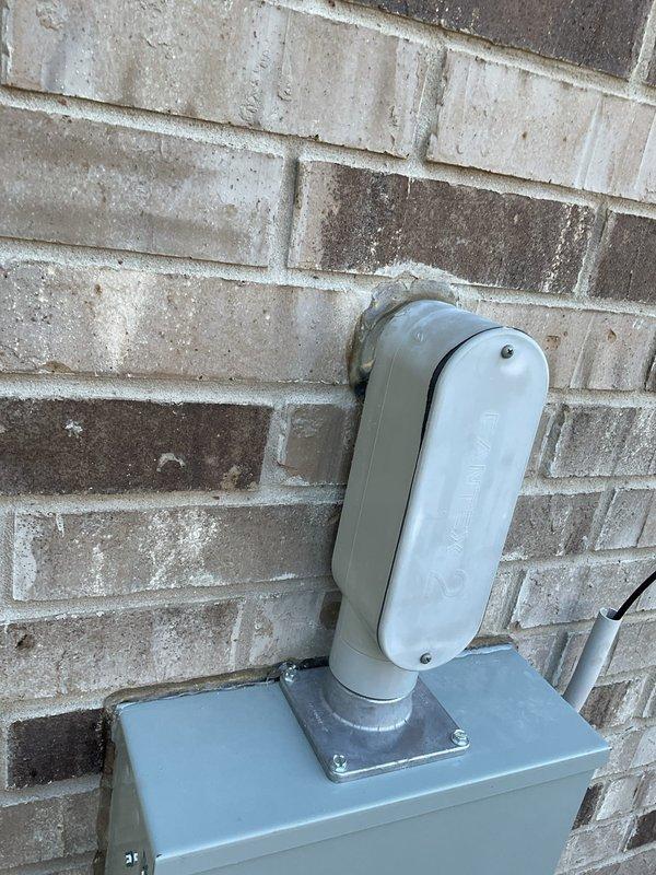 Replaced three existing sconces with customer-supplied fixtures, installing a new pancake box secured to the brick exterior and pulling new cable from the added location to the existing lighting circuit, with a nail-on junction box installed in the attic and all connections made and tested for proper operation. Installed a weather-resistant whole-home surge protector on the 200A surface-mounted main breaker panel with a dedicated double-pole 50A breaker, verified voltage at the panel with a multimeter, relocated the secondary to the sub panel, and labeled all existing circuits per 2023 NEC 230.62. Pulled the required permit, cleaned the work area, and disposed of all debris.
