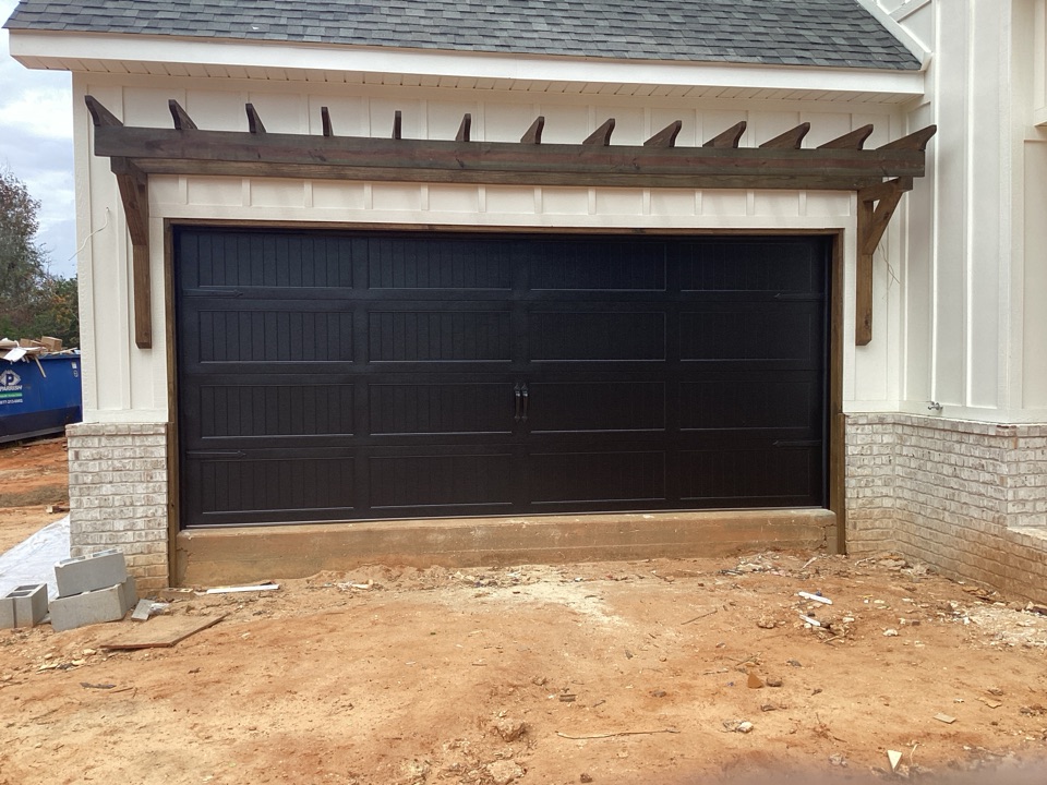 Elba, AL - Chi carriage house door in black turned out nice.