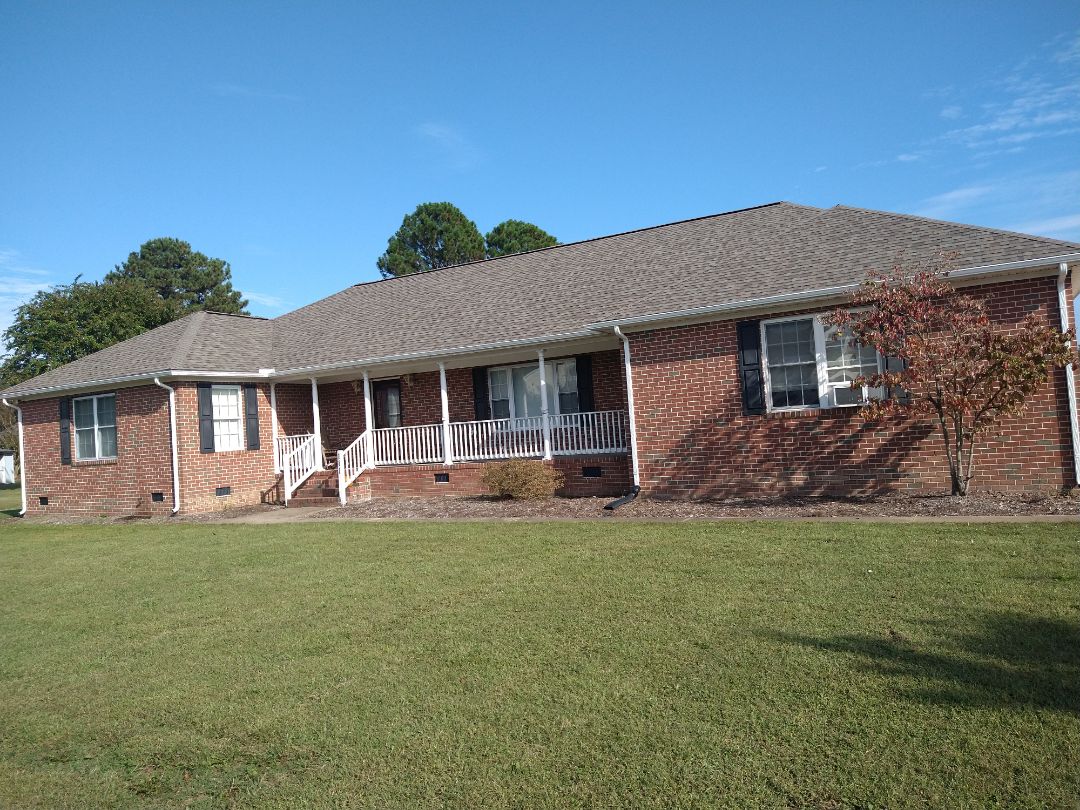 Carrollton, VA - New gutters installation 5k seamless White color and downspouts 2x3 Carrollton, VA - New gutters installation 5k seamless White color and downspouts 2x3