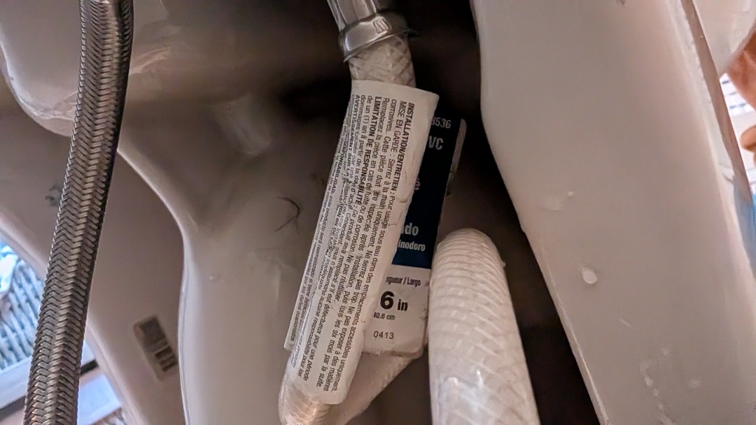 It was a pleasure repairing this connection for the toilet