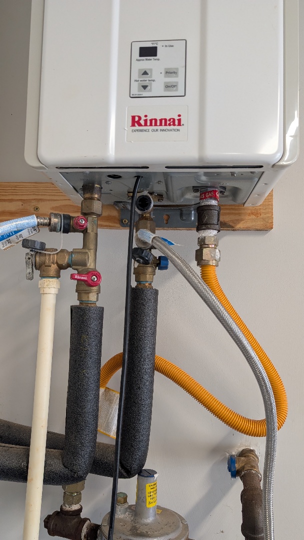 It was a pleasure getting this yearly maintenance setup and water heater flush on this tankless unit for this wonderful customer