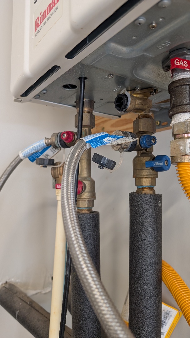 It was a pleasure getting this yearly maintenance setup and water heater flush on this tankless unit for this wonderful customer