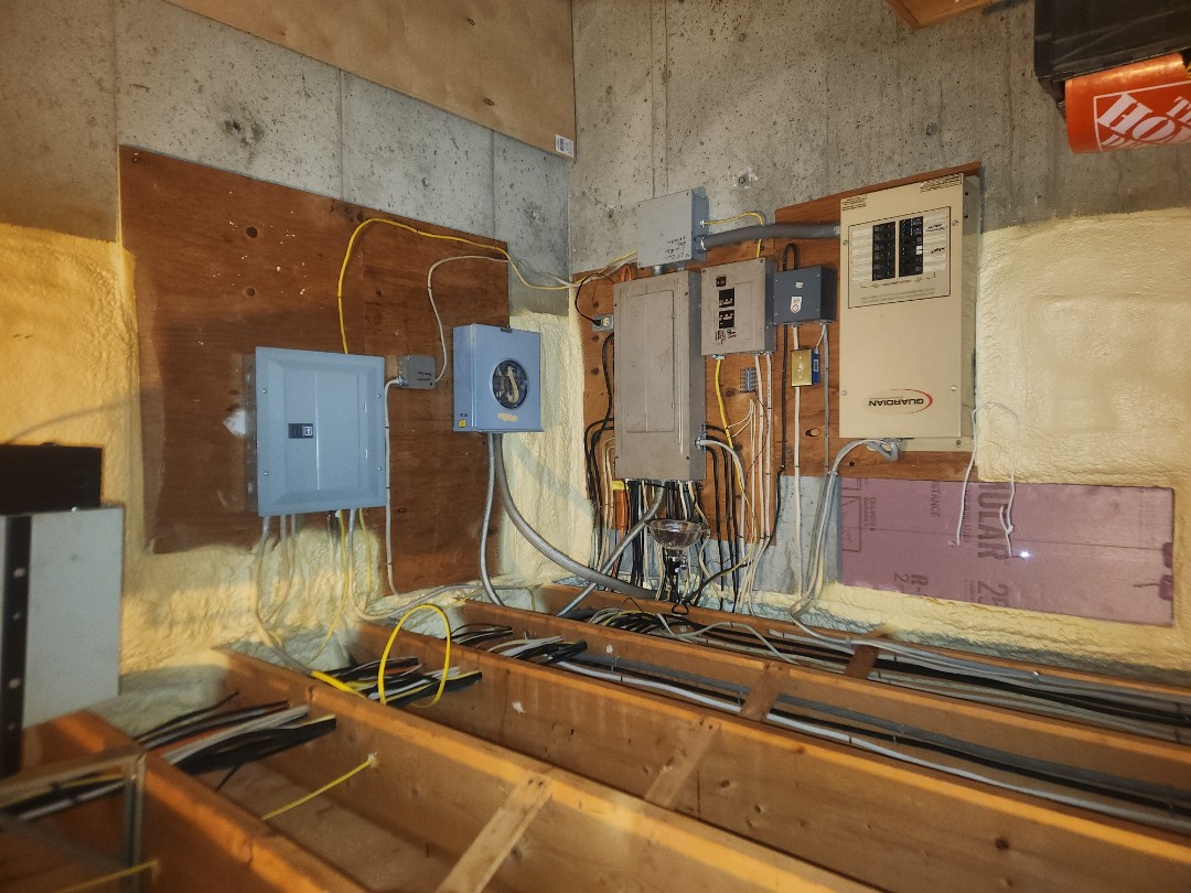 Big cleanup of a mess in the basement. this customer had breakers falling out their old panel. New 40 space Eaton Main panel and a bunch of cleanup. 