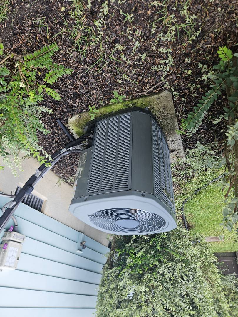 customer had notes that the system in the attic was very wet all over the cabinet. 

Trane split AC, while house system two zones. 

found that the upstairs zone damper was failing and sticking closed, causing a restriction in the airflow. this would cause the unit to freeze or sweat excessively. 

replaced the damper and tested. system is now cooling well

attached a quote for our HVAC Protection Pledge to service the system twice a year 